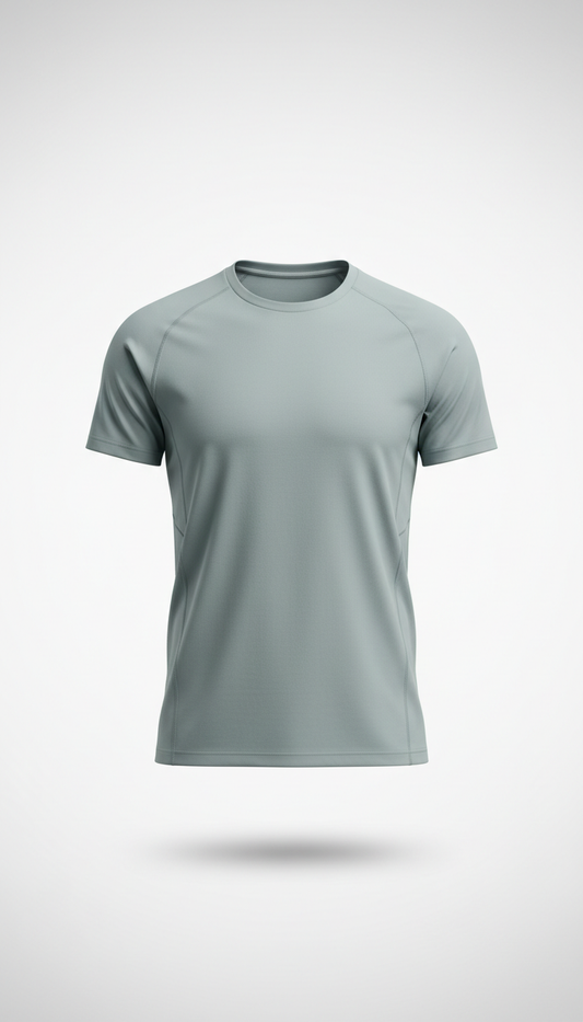 Camiseta gris suave rendimiento